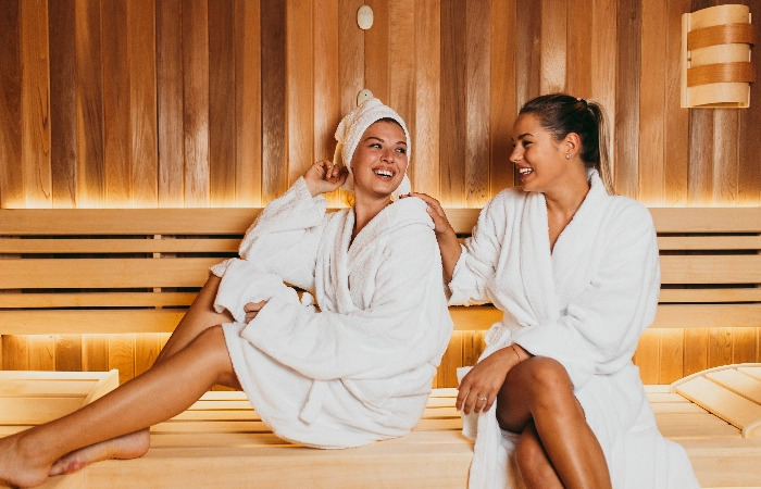 Women in sauna